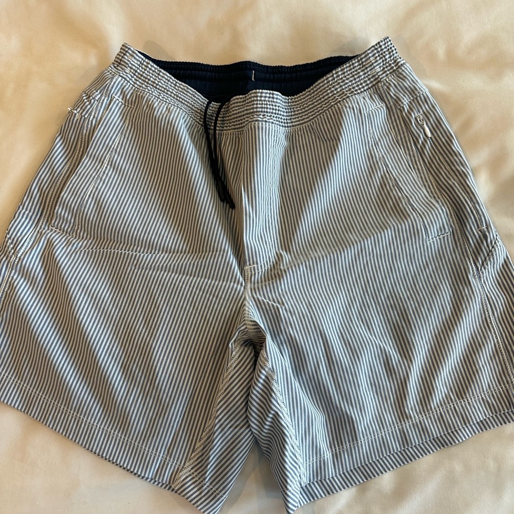 Birddogs Navy White Striped Shorts